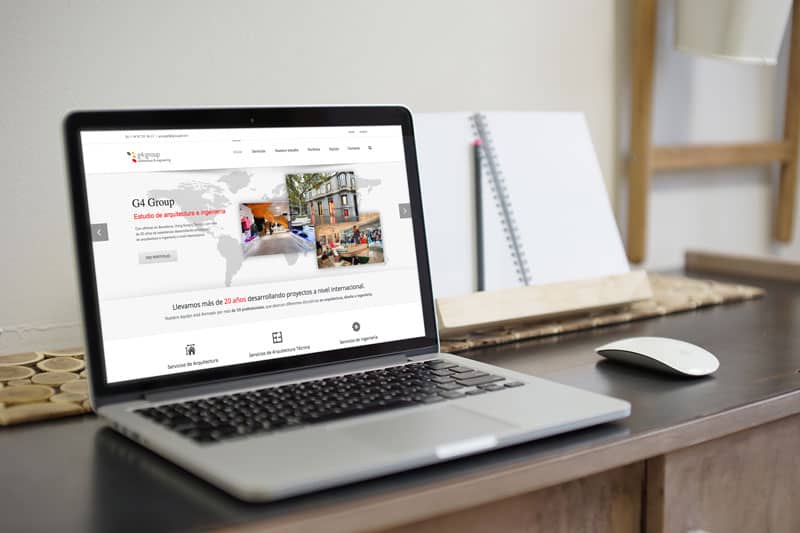 nueva pagina web g4 group arquitectos Barcelona