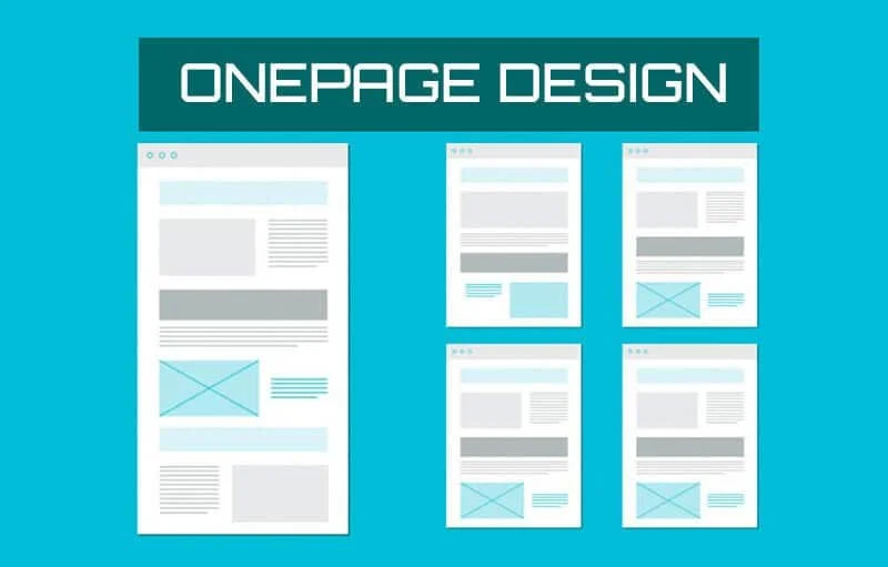 Diseño de página web de una sola página en Barcelona, ejemplo de creación de sitios web profesionales y responsables.